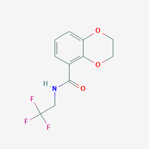 N-(2,2,2-trifluoroethyl)-2,3-dihydro-1,4-benzodioxine-5-carboxamide