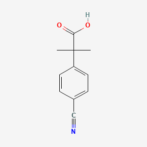 molecular formula C11H11NO2 B2356472 2-(4-Cyanophenyl)-2-methylpropanoic acid CAS No. 1000804-51-2
