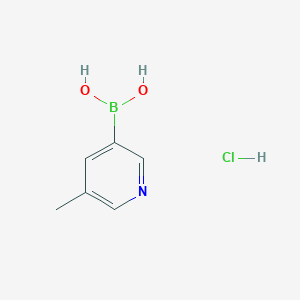 molecular formula C6H9BClNO2 B2356483 (5-Methylpyridin-3-yl)boronic acid hydrochloride CAS No. 2377611-80-6