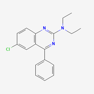 6-chloro-N,N-diethyl-4-phenylquinazolin-2-amine