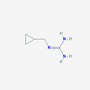 molecular formula C5H11N3 B2356492 N-(cyclopropylmethyl)guanidine CAS No. 551935-99-0