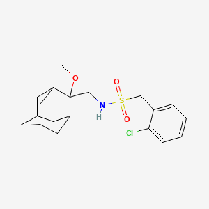 1-(2-chlorophenyl)-N-(((1R,3S,5r,7r)-2-methoxyadamantan-2-yl)methyl)methanesulfonamide