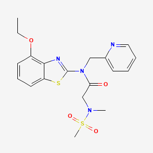 N-(4-ethoxybenzo[d]thiazol-2-yl)-2-(N-methylmethylsulfonamido)-N-(pyridin-2-ylmethyl)acetamide