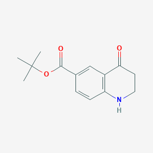molecular formula C14H17NO3 B2356514 Tert-butyl 4-oxo-2,3-dihydro-1H-quinoline-6-carboxylate CAS No. 2248398-40-3