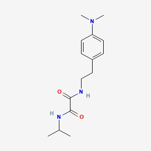 molecular formula C15H23N3O2 B2356524 N1-(4-(dimethylamino)phenethyl)-N2-isopropyloxalamide CAS No. 954011-50-8