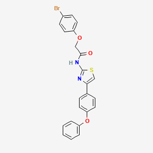 molecular formula C23H17BrN2O3S B2356526 2-(4-溴苯氧基)-N-[4-(4-苯氧基苯基)-1,3-噻唑-2-基]乙酰胺 CAS No. 325734-84-7