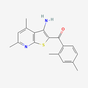 (3-Amino-4,6-dimethylthieno[2,3-b]pyridin-2-yl)(2,4-dimethylphenyl)methanone