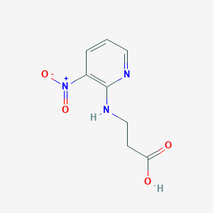 molecular formula C8H9N3O4 B2356564 3-[(3-Nitro-2-pyridinyl)amino]propanoic acid CAS No. 866038-45-1