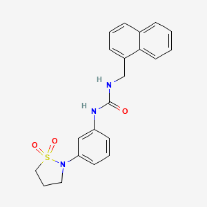 1-(3-(1,1-Dioxidoisothiazolidin-2-yl)phenyl)-3-(naphthalen-1-ylmethyl)urea