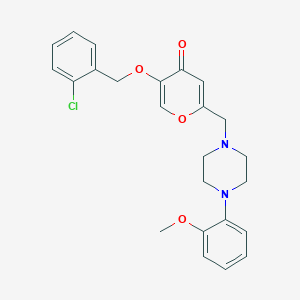 5-((2-chlorobenzyl)oxy)-2-((4-(2-methoxyphenyl)piperazin-1-yl)methyl)-4H-pyran-4-one