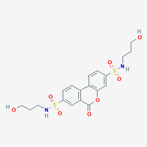 N,N'-bis(3-hydroxypropyl)-6-oxo-6H-benzo[c]chromene-3,8-disulfonamide