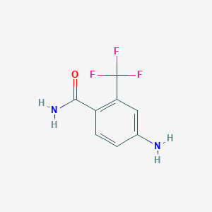 molecular formula C8H7F3N2O B2356579 4-Amino-2-(trifluoromethyl)benzamide CAS No. 934600-95-0