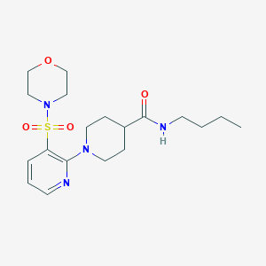 molecular formula C19H30N4O4S B2356583 N-butyl-1-(3-(morpholinosulfonyl)pyridin-2-yl)piperidine-4-carboxamide CAS No. 1251597-98-4