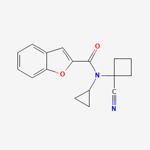 N-(1-Cyanocyclobutyl)-N-cyclopropyl-1-benzofuran-2-carboxamide