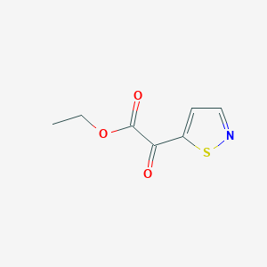 molecular formula C7H7NO3S B2356594 Isothiazol-5-yl-oxo-acetic acid ethyl ester CAS No. 32540-11-7