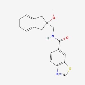 N-((2-methoxy-2,3-dihydro-1H-inden-2-yl)methyl)benzo[d]thiazole-6-carboxamide
