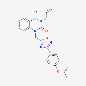 3-allyl-1-((3-(4-isopropoxyphenyl)-1,2,4-oxadiazol-5-yl)methyl)quinazoline-2,4(1H,3H)-dione