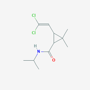 molecular formula C11H17Cl2NO B2356625 3-(2,2-dichloroethenyl)-2,2-dimethyl-N-(propan-2-yl)cyclopropanecarboxamide CAS No. 297146-48-6