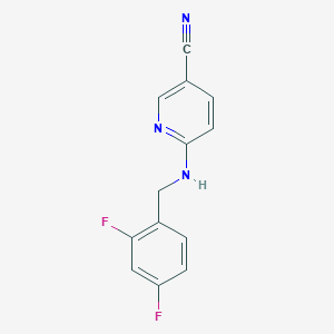 6-[(2,4-Difluorophenyl)methylamino]pyridine-3-carbonitrile