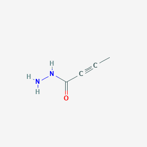 molecular formula C4H6N2O B2356628 2-丁炔酸酰肼 CAS No. 494793-39-4
