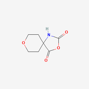 molecular formula C7H9NO4 B2356630 3,8-Dioxa-1-azaspiro[4.5]decane-2,4-dione CAS No. 39974-68-0