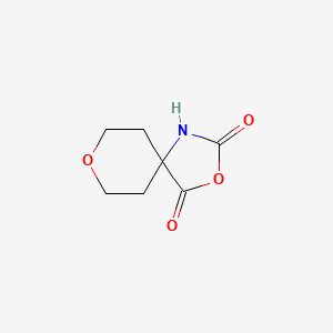 molecular formula C7H9NO4 B2356630 3,8-Dioxa-1-azaspiro[4.5]decan-2,4-dion CAS No. 39974-68-0