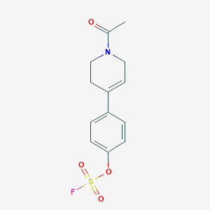 molecular formula C13H14FNO4S B2356645 1-Acetyl-4-(4-fluorosulfonyloxyphenyl)-3,6-dihydro-2H-pyridine CAS No. 2411217-86-0