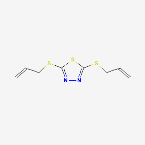 molecular formula C8H10N2S3 B2356647 2,5-双(丙-2-烯-1-基硫代)-1,3,4-噻二唑 CAS No. 100377-90-0