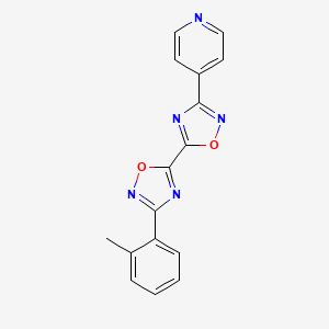 3-(2-Methylphenyl)-3'-pyridin-4-yl-5,5'-bi-1,2,4-oxadiazole