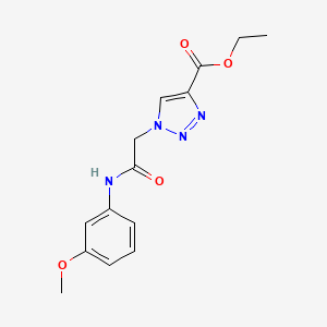 ethyl 1-{2-[(3-methoxyphenyl)amino]-2-oxoethyl}-1H-1,2,3-triazole-4-carboxylate