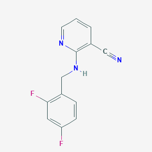 molecular formula C13H9F2N3 B2356692 2-[(2,4-Difluorophenyl)methylamino]pyridine-3-carbonitrile CAS No. 1284579-23-2