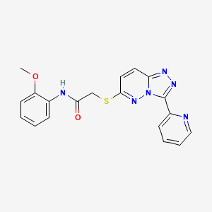 N-(2-methoxyphenyl)-2-[(3-pyridin-2-yl-[1,2,4]triazolo[4,3-b]pyridazin-6-yl)sulfanyl]acetamide