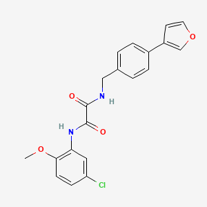molecular formula C20H17ClN2O4 B2356696 N1-(5-chloro-2-methoxyphenyl)-N2-(4-(furan-3-yl)benzyl)oxalamide CAS No. 2034557-99-6