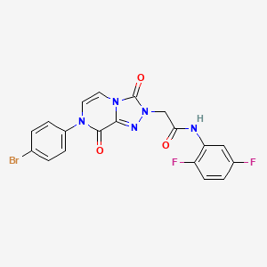 2-[7-(4-bromophenyl)-3,8-dioxo-[1,2,4]triazolo[4,3-a]pyrazin-2-yl]-N-(2,5-difluorophenyl)acetamide