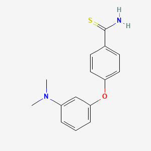 4-[3-(Dimethylamino)phenoxy]benzene-1-carbothioamide