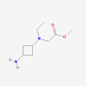 molecular formula C9H18N2O2 B2356731 Methyl 2-[(3-aminocyclobutyl)-ethylamino]acetate CAS No. 2167960-84-9