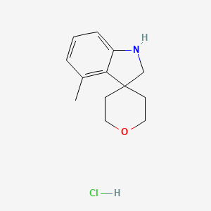 4-Methyl-1,2-dihydrospiro[indole-3,4'-oxane]hydrochloride