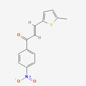 molecular formula C14H11NO3S B2356744 (2E)-3-(5-Methylthiophen-2-yl)-1-(4-nitrophenyl)prop-2-en-1-one CAS No. 1699750-47-4