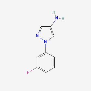 molecular formula C9H8FN3 B2356758 1-(3-fluorophenyl)-1H-pyrazol-4-amine CAS No. 1196145-25-1