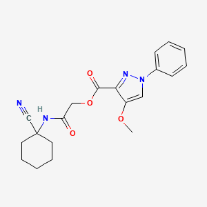 [(1-cyanocyclohexyl)carbamoyl]methyl 4-methoxy-1-phenyl-1H-pyrazole-3-carboxylate