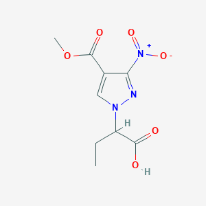 2-[4-(methoxycarbonyl)-3-nitro-1H-pyrazol-1-yl]butanoic acid
