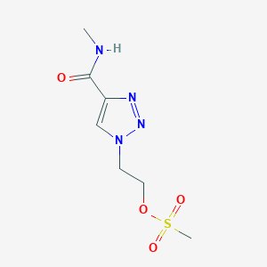 2-[4-(methylcarbamoyl)-1H-1,2,3-triazol-1-yl]ethyl methanesulfonate