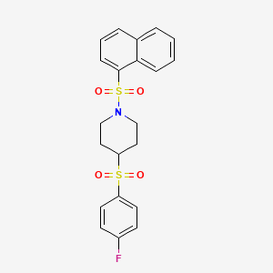 4-((4-Fluorophenyl)sulfonyl)-1-(naphthalen-1-ylsulfonyl)piperidine