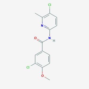 3-chloro-N-(5-chloro-6-methylpyridin-2-yl)-4-methoxybenzamide