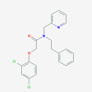 molecular formula C22H20Cl2N2O2 B2356789 2-(2,4-dichlorophenoxy)-N-phenethyl-N-(pyridin-2-ylmethyl)acetamide CAS No. 1351596-39-8