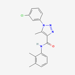 molecular formula C18H17ClN4O B2356794 1-(3-chlorophenyl)-N-(2,3-dimethylphenyl)-5-methyl-1H-1,2,3-triazole-4-carboxamide CAS No. 866871-94-5