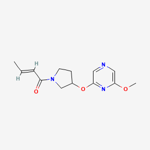 (E)-1-(3-((6-methoxypyrazin-2-yl)oxy)pyrrolidin-1-yl)but-2-en-1-one
