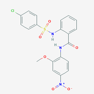 2-(4-chlorophenylsulfonamido)-N-(2-methoxy-4-nitrophenyl)benzamide