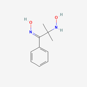 2-Hydroxyamino-2-methyl-1-phenyl-propan-1-one oxime