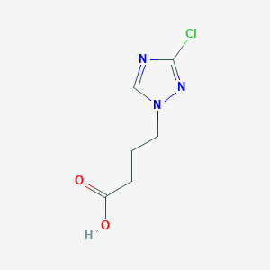 molecular formula C6H8ClN3O2 B2356819 4-(3-chloro-1H-1,2,4-triazol-1-yl)butanoic acid CAS No. 1798730-62-7